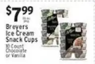 Associated Breyers ice cream snack cups offer
