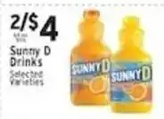 Associated Sunny D Drinks offer