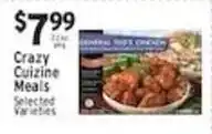 Associated Crazy Cuizine Meals offer