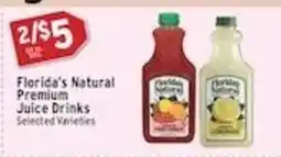 Associated Florida's Natural Premium Juice Drinks offer