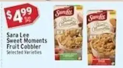 Associated Sara Lee Sweet Moments Fruit Cobbler offer