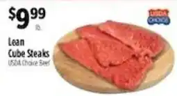 Pioneer Supermarkets Usda Choice Lean Cube Steaks offer