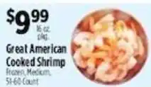 Pioneer Supermarkets Great American Cooked Shrimp offer