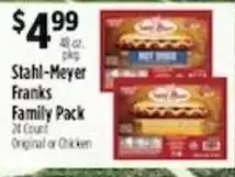 Pioneer Supermarkets Stahl-Meyer Franks Family Pack offer