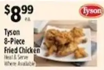 Pioneer Supermarkets Tyson 8-Piece Fried Chicken offer