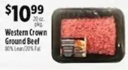 Pioneer Supermarkets Western Crown ground beef offer
