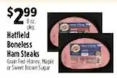 Pioneer Supermarkets Hattfield boneless ham steaks offer