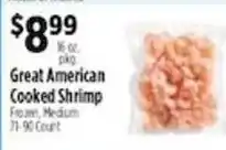 Pioneer Supermarkets Great American Cooked Shrimp offer