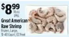 Pioneer Supermarkets Great American Raw Shrimp offer