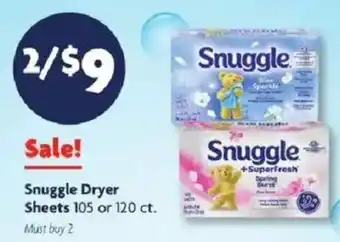 Snuggle Dryer Sheets