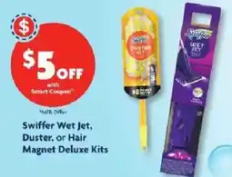 Family Dollar Swiffer Wet Jet, Duster, or Hair Magnet Deluxe Kits offer