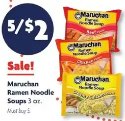 Family Dollar Maruchan Ramen Noodle Soups offer