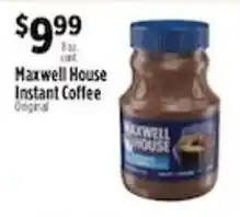 Pioneer Supermarkets Maxwell House Instant Coffee Original offer