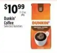 Pioneer Supermarkets Dunkin' Coffee offer