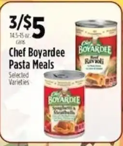Pioneer Supermarkets Chef Boyardee pasta meals offer