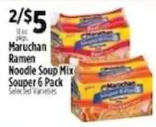Pioneer Supermarkets Maruchan Ramen Noodle Soup Mix offer