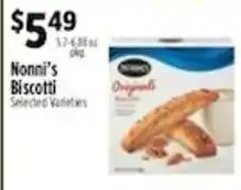 Pioneer Supermarkets Nonni's Biscotti offer
