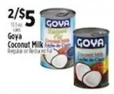 Pioneer Supermarkets Goya Coconut Milk offer