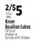 Pioneer Supermarkets Knorr bouillon cubes offer