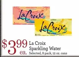 Yoke's Fresh Market La Croix Sparkling Water offer