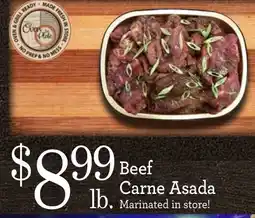 Yoke's Fresh Market Over Plate Beef Carne Asada offer
