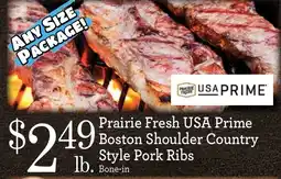 Yoke's Fresh Market Prairie Fresh USA Prime Boston Shoulder Country Style Pork Ribs offer