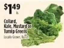 Pioneer Supermarkets Collard, Kale, Mustard or Turnip Greens offer