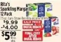 Pioneer Supermarkets Rita's Sparkling Margarita offer