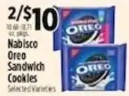Pioneer Supermarkets Nabisco Oreo Sandwich Cookies offer
