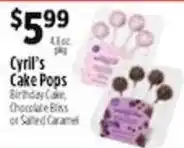 Pioneer Supermarkets Cyril's Cake Pops offer