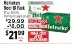 Pioneer Supermarkets Heineken beer offer