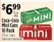 Pioneer Supermarkets Coca-Cola mini cans offer