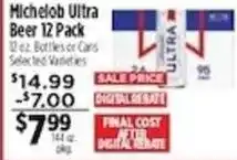 Pioneer Supermarkets Michelob Ultra Beer offer
