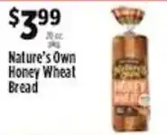 Pioneer Supermarkets Nature's Own Honey Wheat Bread offer