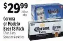 Pioneer Supermarkets Corona or Modelo Beer offer