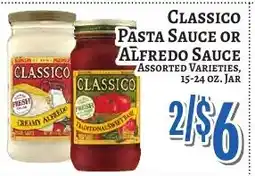 Trade Fair Supermarket Classico pasta sauce or alfredo sauce offer
