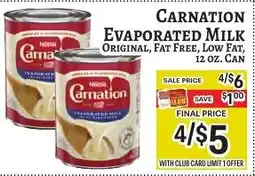 Trade Fair Supermarket Carnation evaporated milk offer