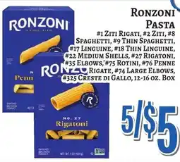 Trade Fair Supermarket Ronzoni pasta offer