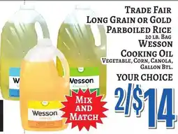 Trade Fair Supermarket Wesson Cooking Oil offer