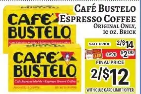 Trade Fair Supermarket Cafe Bustelo Espresso Coffee offer