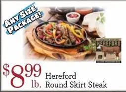 Yoke's Fresh Market Hereford Round Skirt Steak offer