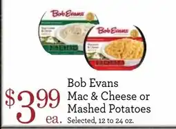 Yoke's Fresh Market Bob Evans Mac & Cheese or Mashed Potatoes offer
