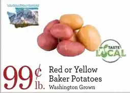 Yoke's Fresh Market Red or Yellow Baker Potatoes offer