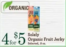 Yoke's Fresh Market Solely Organic Fruit Jerky offer