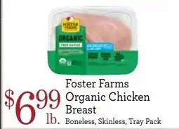 Yoke's Fresh Market Foster Farms Organic Chicken Breast offer