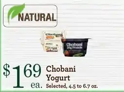 Yoke's Fresh Market Chobani Yogurt offer