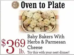 Yoke's Fresh Market Baby Bakers With Herbs & Parmesan Cheese offer