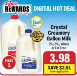 Ray's Food Crystal Creamery Gallon Milk offer