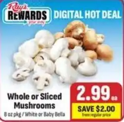 Ray's Food Ray's Rewards Whole or Sliced Mushrooms offer