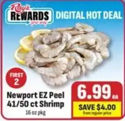 Ray's Food Newport EZ Peel 41/50 ct Shrimp offer